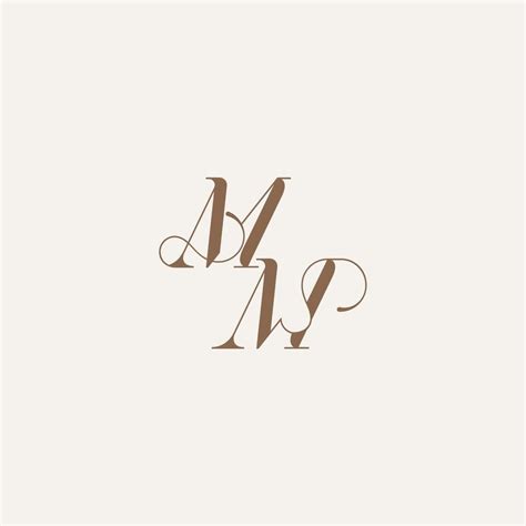 Initial Monogram Logo Wedding Concept Design Ideas Mm Luxury And