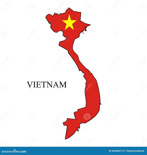 Vietnam Map Vector Illustration Stock Vector Illustration Of Vietnam