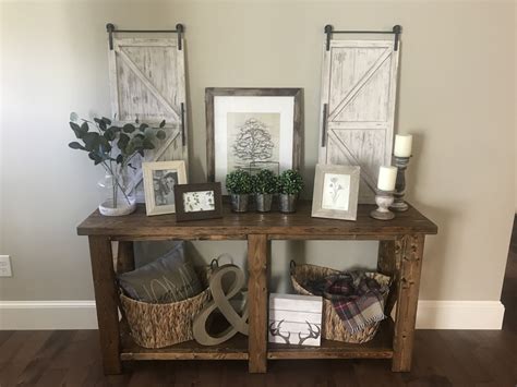 30+ Farmhouse Console Table Decor – HomeDecorish