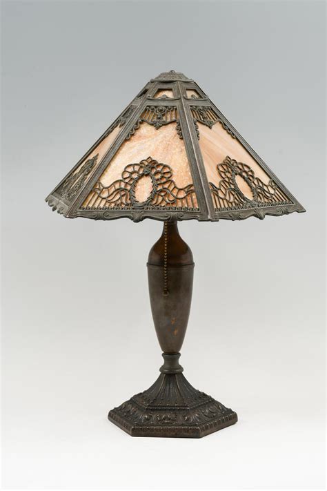 Sold At Auction Pittsburgh Slag Glass Filigree Lamp