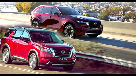 The New 2024 Mazda CX90 Vs Nissan Pathfinder SUV 8 Seats YouTube