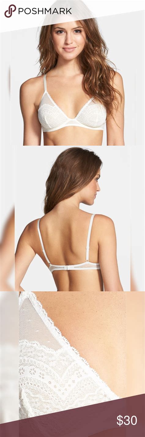 Free People Intimately Galloon Lace Underwire Bra Lacy Triangle Cups