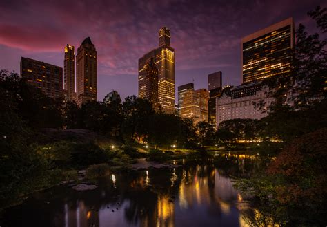 Central Park Reflections sunrise, USA