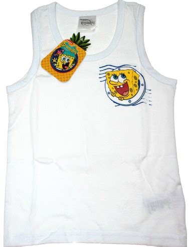 Coordinato Completo Intimo Bimbo Sponge Bob Spalla Larga Slip