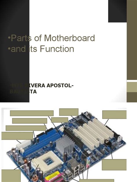 Parts of Motherboard and Its Functions | PDF | Random Access Memory ...