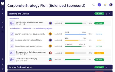 Balanced Scorecard Excel Template