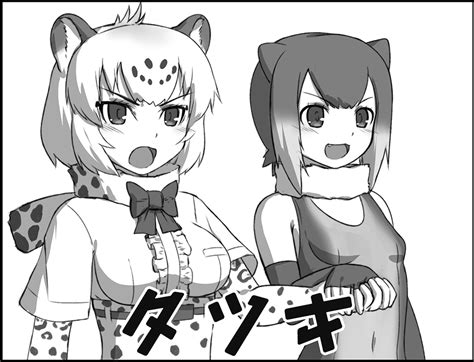 Jaguar And Small Clawed Otter Kemono Friends Drawn By Iwahana Danbooru