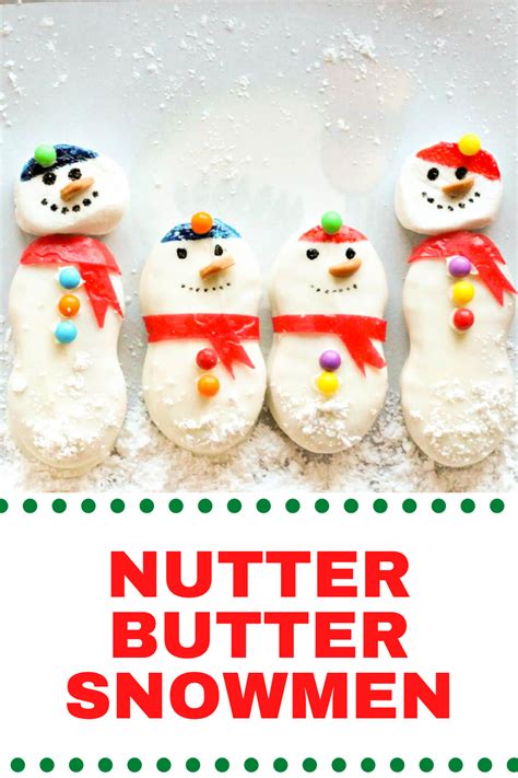 Nutter Butter Snowmen Nutter Butter Snowman Cookies Cookie Exchange