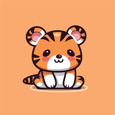 Cute Kawaii Tiger Chibi Mascot Vector Cartoon Style 23170630 Vector Art – NBKomputer