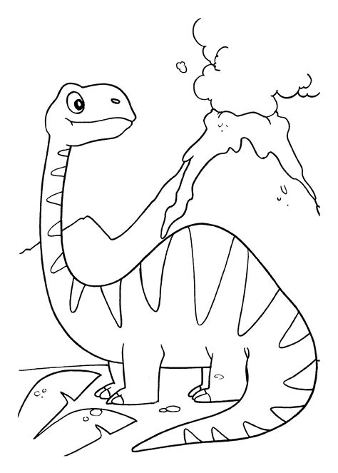 Desenhos de Dinossauros para imprimir e colorir Só Atividades