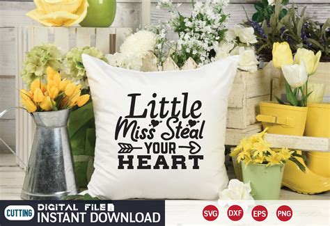 Little Miss Steal Your Heart Svg Graphic By Jakariasheikh152003 · Creative Fabrica