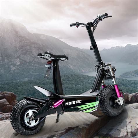 Mototec Electric Fat Tire Foldable Scooter W Motor Adults Off Road