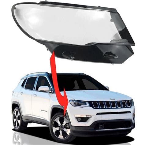 Lente Do Farol Jeep Compass 2017 18 19 Direita Submarino