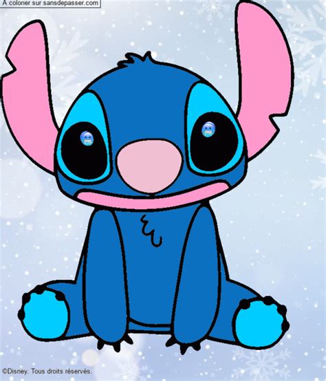 Dessin Colori Coloriage Stitch Par Un Invit Sans D Passer