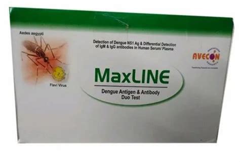 Avecon Maxline Dengue Antigen Antiboby Duo Test Kit At Rs 85 New