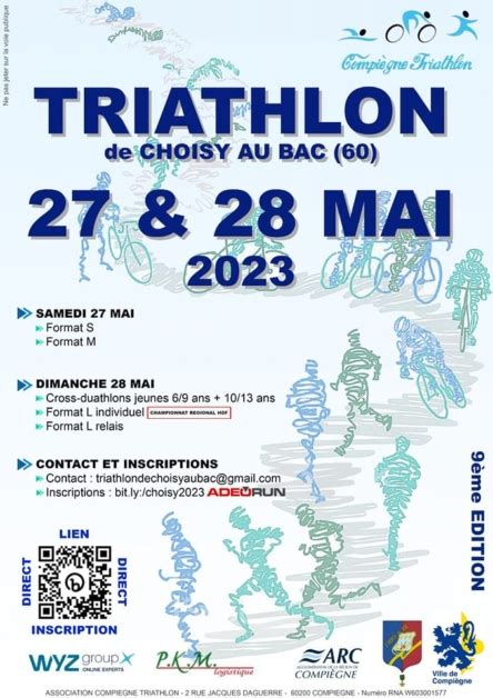 2023 Triathlon Choisy au Bac Présentation Adeorun l inscription