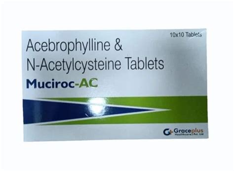 Acebrophylline N Acetylcysteine Tablets At ₹ 285box Acetylcysteine