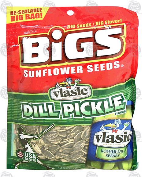 Groceries Product Infomation For Bigs Vlasic Dill Pickle Flavor Sunflower Seeds In