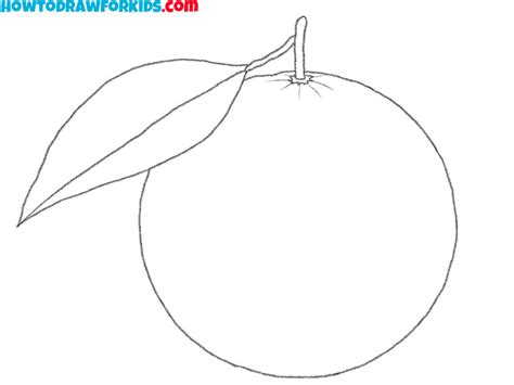 How To Draw An Orange Easy Drawing Tutorial For Kids