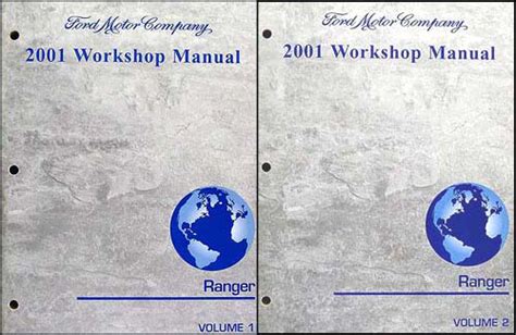 2001 Ford Ranger Repair Shop Manual Original 2 Volume Set