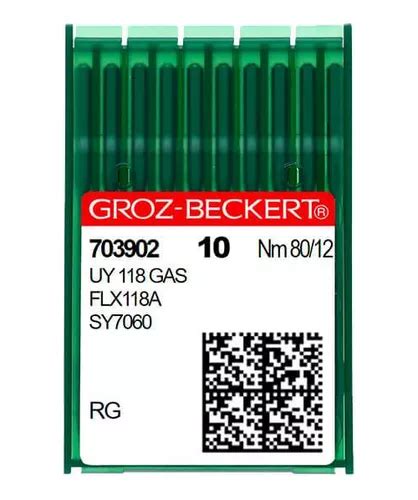 Aguja Groz Beckert Uy 118 Gas Flx118 A 80 12 Rg MercadoLibre