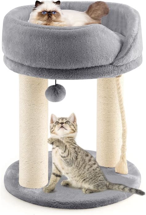 Costway Levels Cat Tree Stand Cats Climbing Tower With Soft Plush