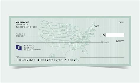 Premium Vector | United states of america map relief background bank cheque design