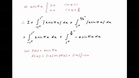 Find The Integral Of Xsinpix Between The Limits 1 And 32