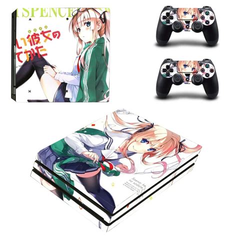 Japan Anime Girl PS4 Pro Skin Sticker Decal For Sony PS4 PlayStation 4