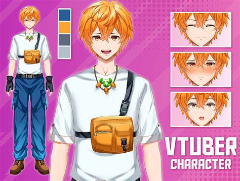 Vtuber Model Male Vtuber Model Vtuber Commission Vtuber Etsy Canada