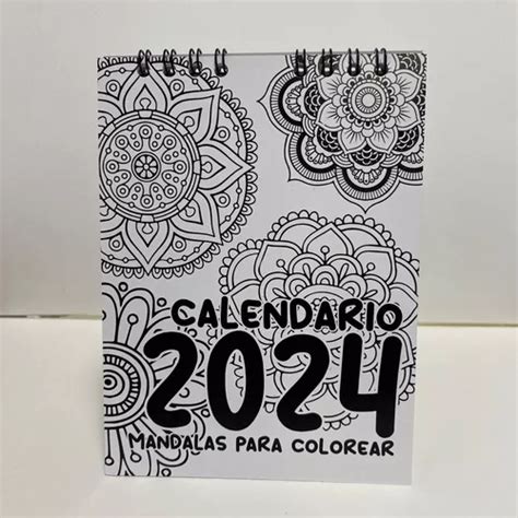 Calendario Ilustrado Escritorio Mandalas Para Colorear