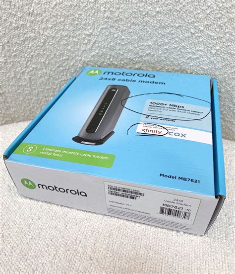 Motorola 24x8 Cable Modem Model Mb7621 Docsis 3 0 Xfinity Cox Ebay