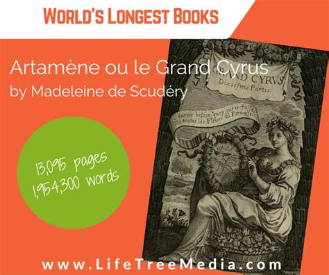 World S Longest Books Artamene Ou Le Grand Cyrus By Madeleine De