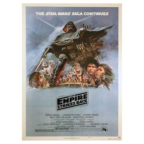 1980 Star Wars The Empire Strikes Back Original Vintage Poster At 1stdibs