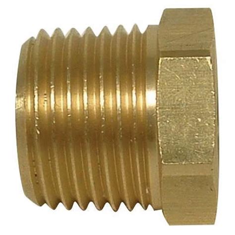 Sioux Chief 3 8 Inch X 1 4 Inch Brass Mip X Fip Hex Bushing The Home