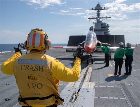 U S Navy On Twitter Ussharrystruman Conducts Flight Operations In