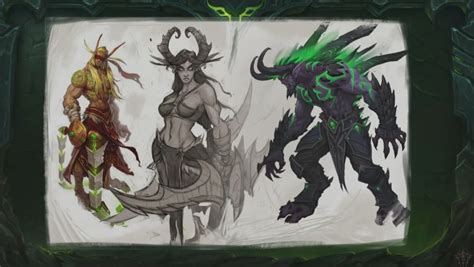 Wow Demon Hunter Concept Artwork World Of Warcraft Legion World Of