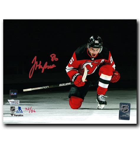 Jack Hughes New Jersey Devils Autographed Goal Celebration Limited ...