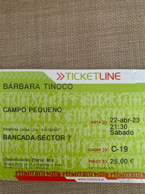 2 Bilhetes Bárbara Tinoco Campo Pequeno São Domingos de Benfica OLX