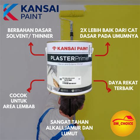 Jual Kansai Paint Plaster Primer Lt Cat Dasar Tembok Putih