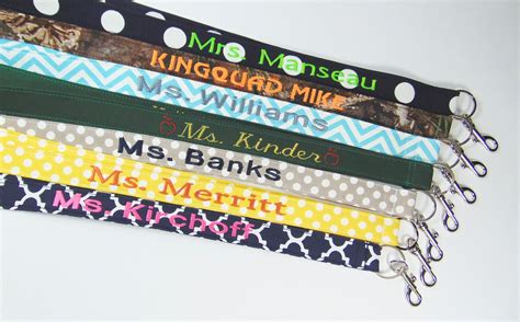 Lanyard Personalized Cute Kid Lanyards Id Lanyard Monogrammed Etsy