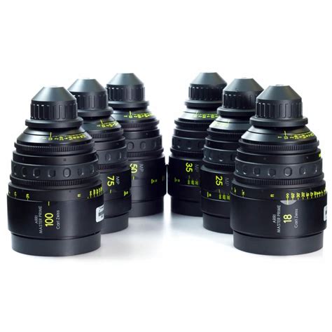 Rent ARRI Zeiss Master Primes Set Arri Master Primes 6 Lens Set Rental