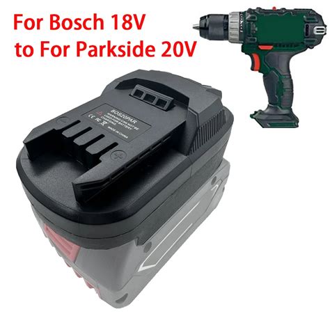 Adapter Converter For Bosch 18V Li Ion Battery BAT609 BAT618 To For