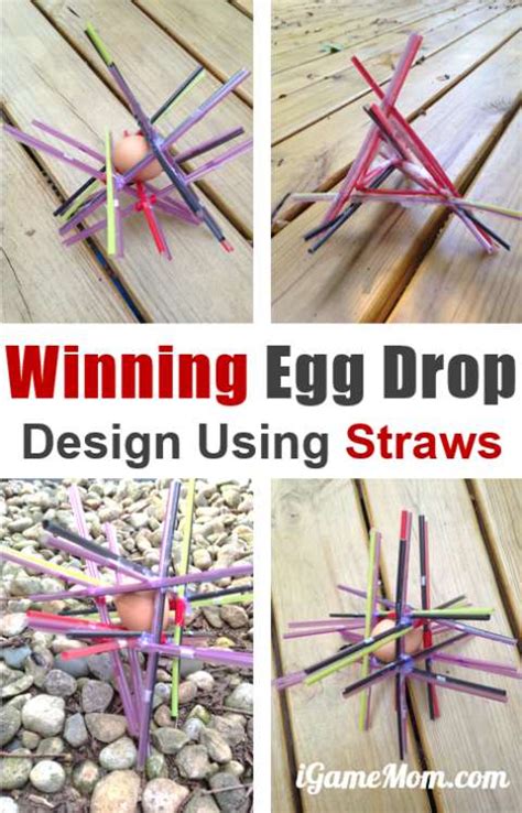 Successful Egg Drop Project Design with Straws