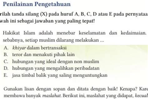 Kunci Jawaban Pai Kelas Halaman Kurikulum Merdeka Bukti