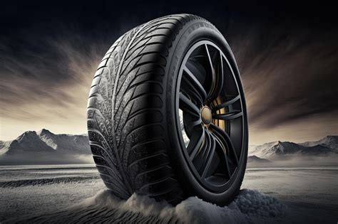 Premium Photo | Weather tire running in the snow Road safety in winter ...