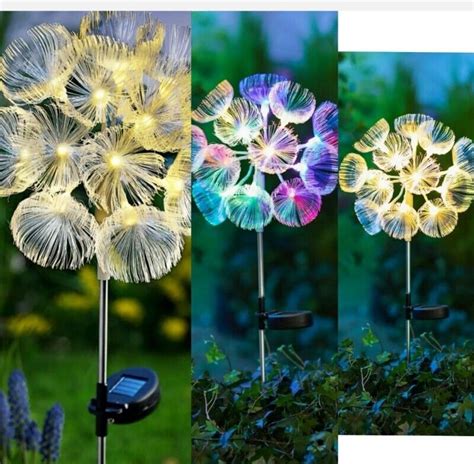 Xxl Led Solar Gartenstecker Pusteblume Leuchte Farbwechsel Solarstecker