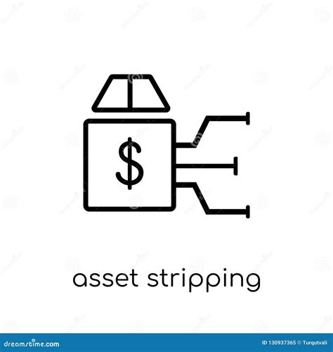 Asset Stripping Icon Trendy Modern Flat Linear Vector Asset Stripping