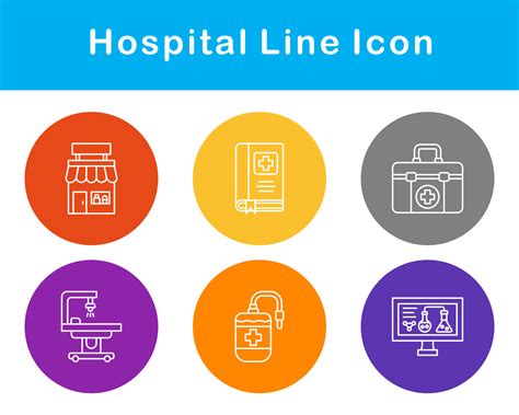 Hospital Vector Icon Set 20652252 Vector Art at Vecteezy