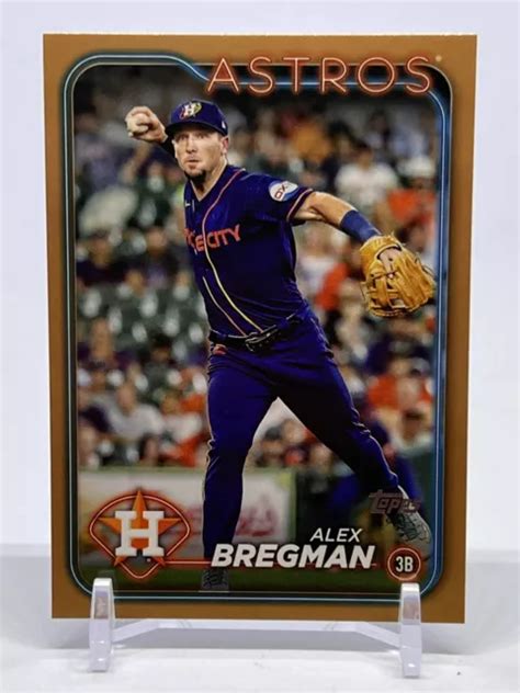 Topps Series Alex Bregman Houston Astros Bordo Oro